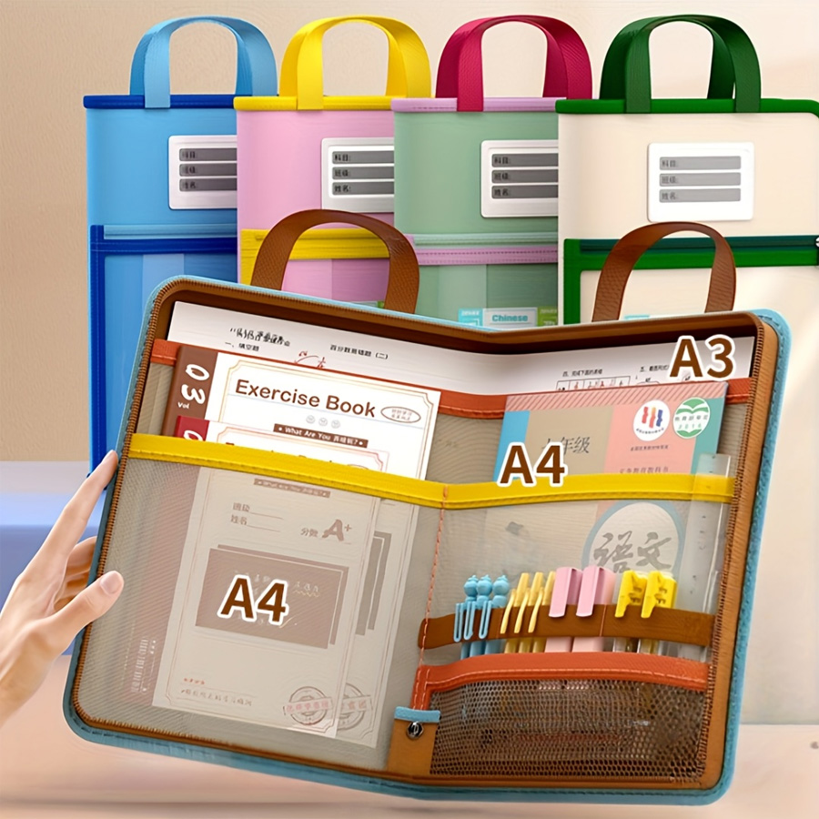 L-shaped A4 file bag, large op - Stationery Supplier review and price