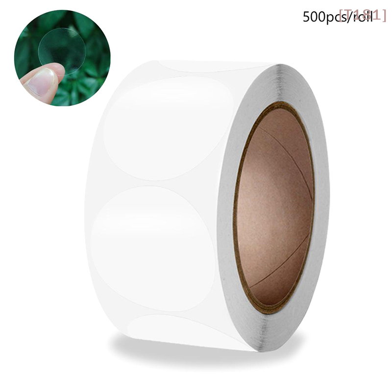 500pcs/roll Round Transparent  - Sticker Label Roll review and price