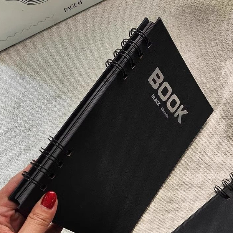 A4 Black Card Sketchbook Doubl - Art Sketchbook Ring review and price